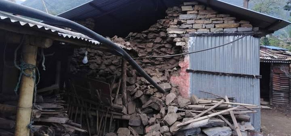 Four people injured and dozen of houses damaged in Lamjung earthquake